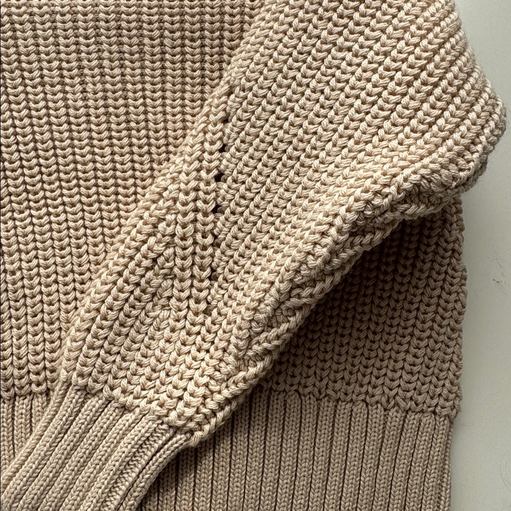 Soft Knit Beige Sweater for Kids - Picture 5 of 5